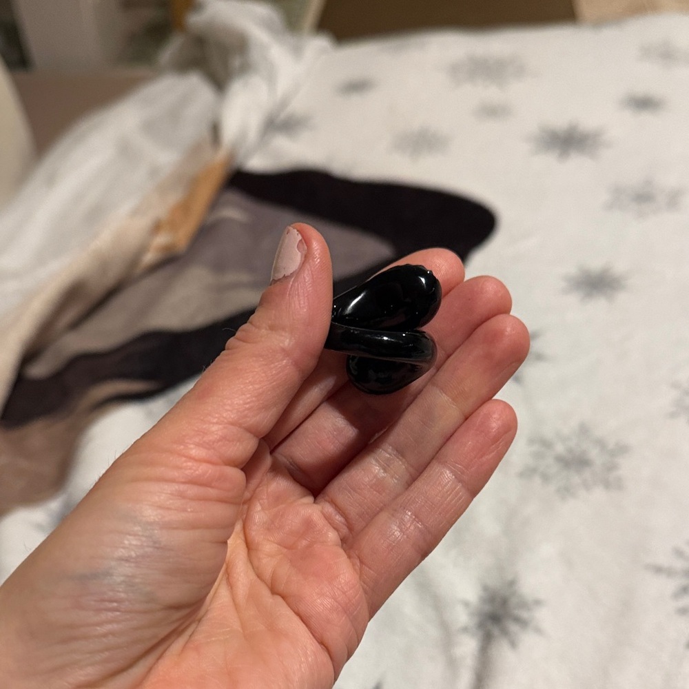 Glass Black Ring - image 5